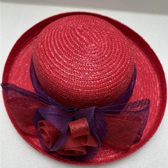 VTG NEW SOMETHING SPECIAL FEDORA HAT WIDE BRIM DERBY PARTY & EMILY ADAMS HAT BOX main image 8